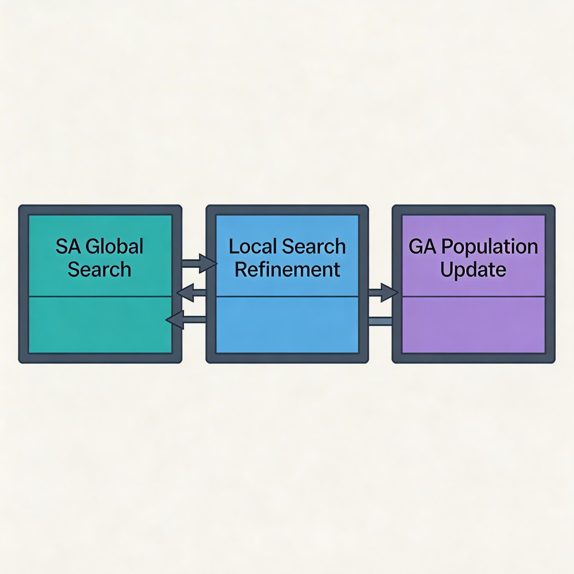 模拟退火混合策略模块交互图
